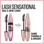 Maybelline Lash Sensational Washable Mascara, Lengthening and Volumizing for a Full Fan Effect, Blackest Black, 1 Count - Image 2